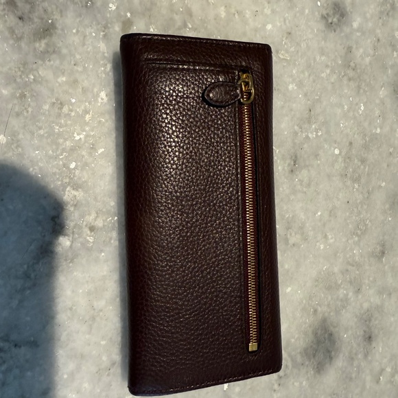 🍷 Mulberry Continental Tree Small Classic Wallet – Oxblood Grained Leather 🍷 - Picture 10 of 11